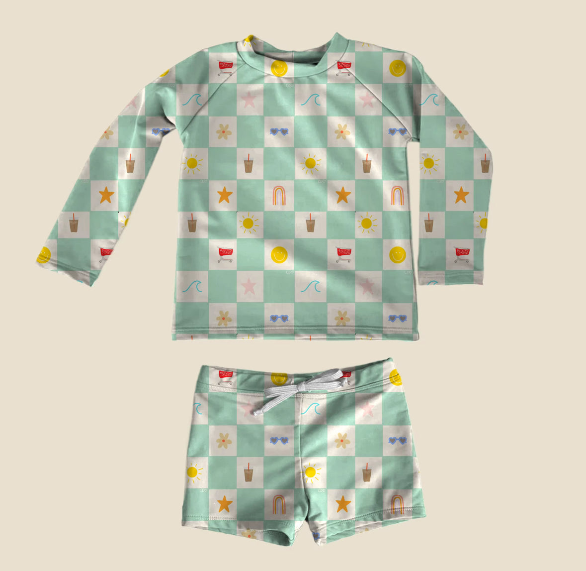 Retro Squares Swimsuit