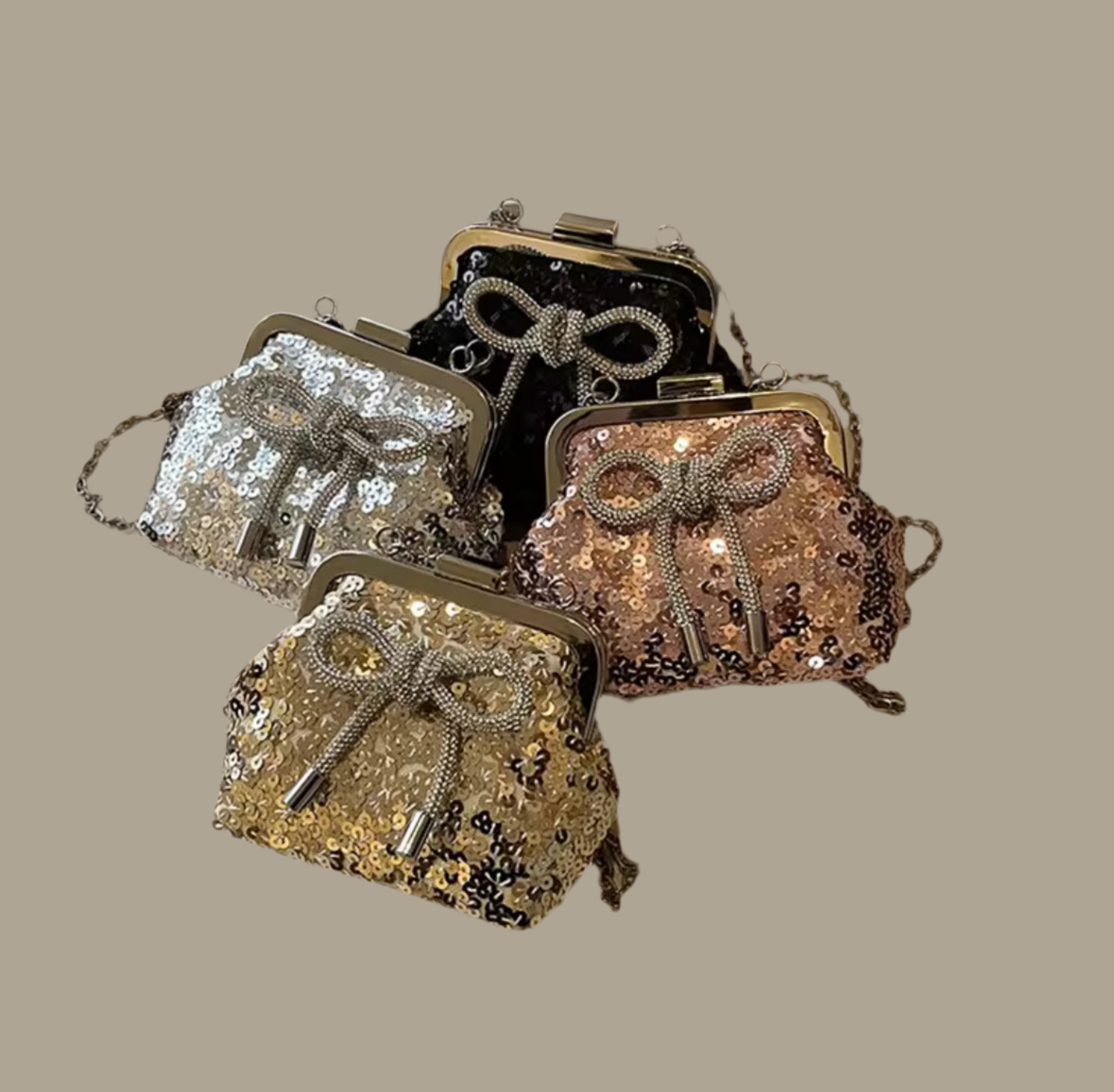 Silver Bow Bag
