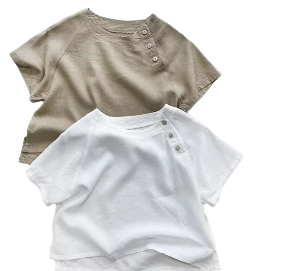 Brown Linen Top