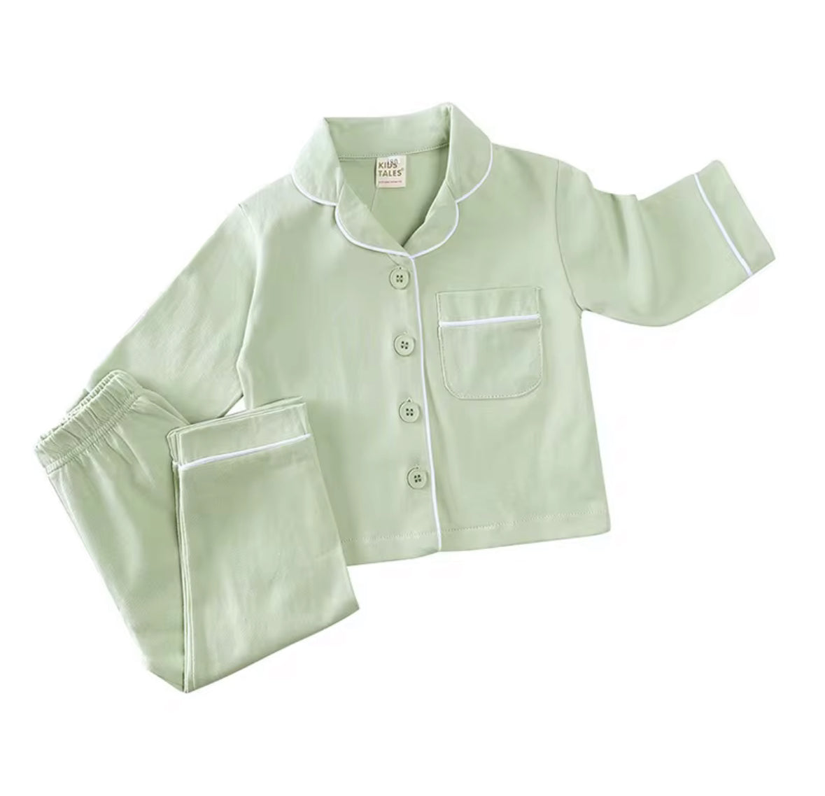 Green Button Shirt Pajama