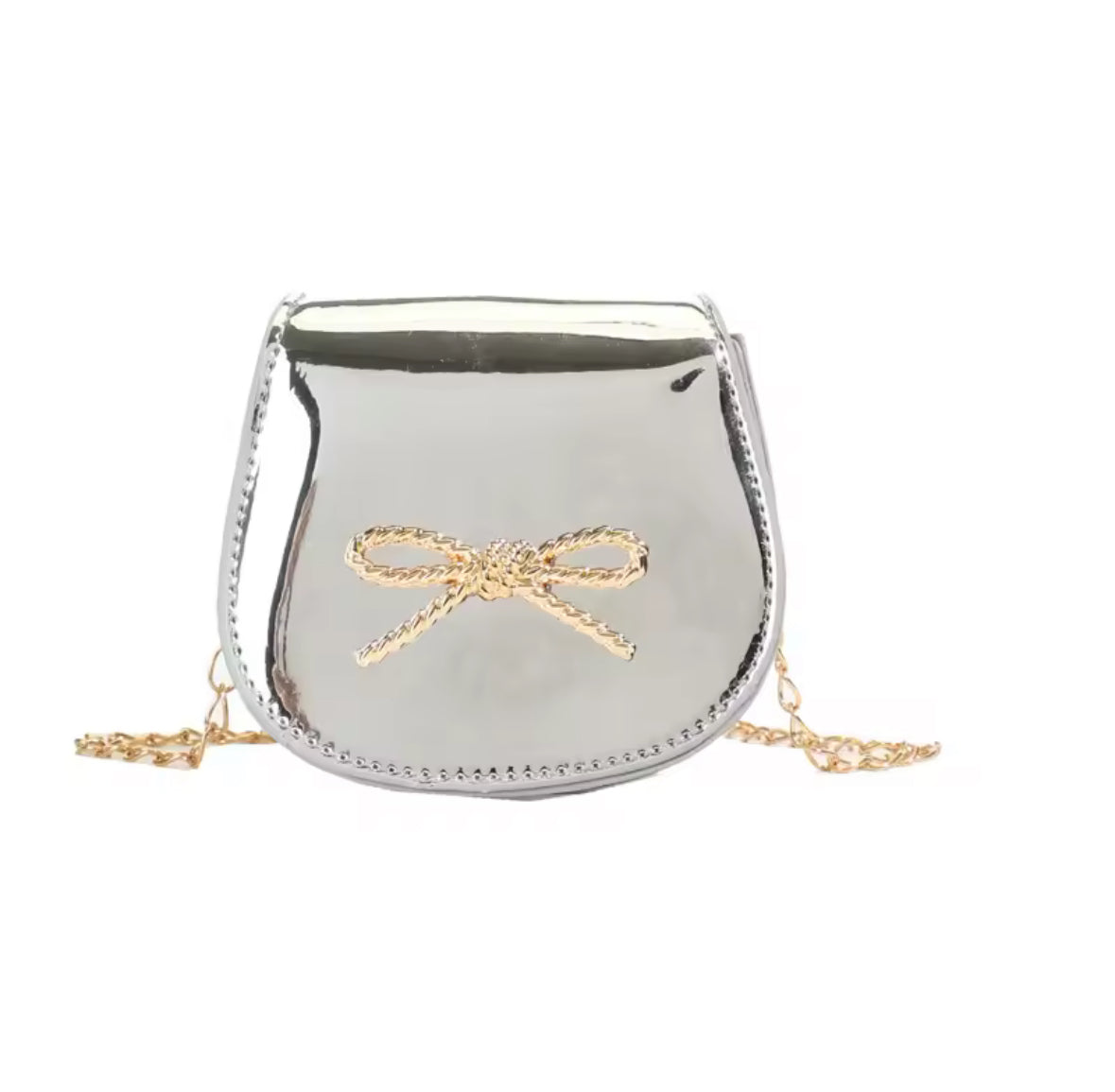 Gold Bow Bag
