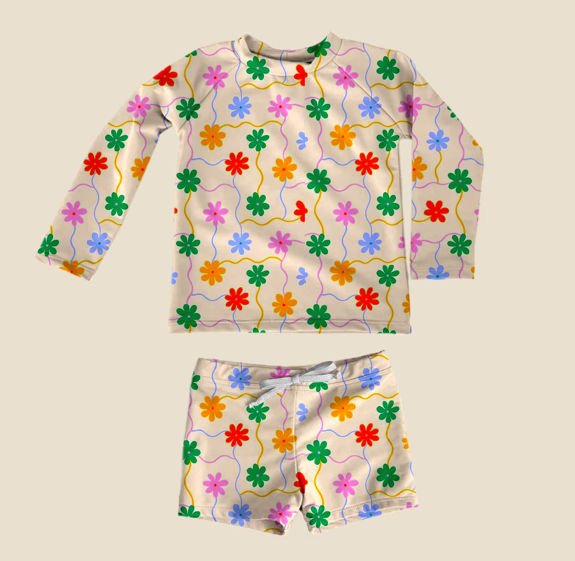 Retro Floral Swimsuit