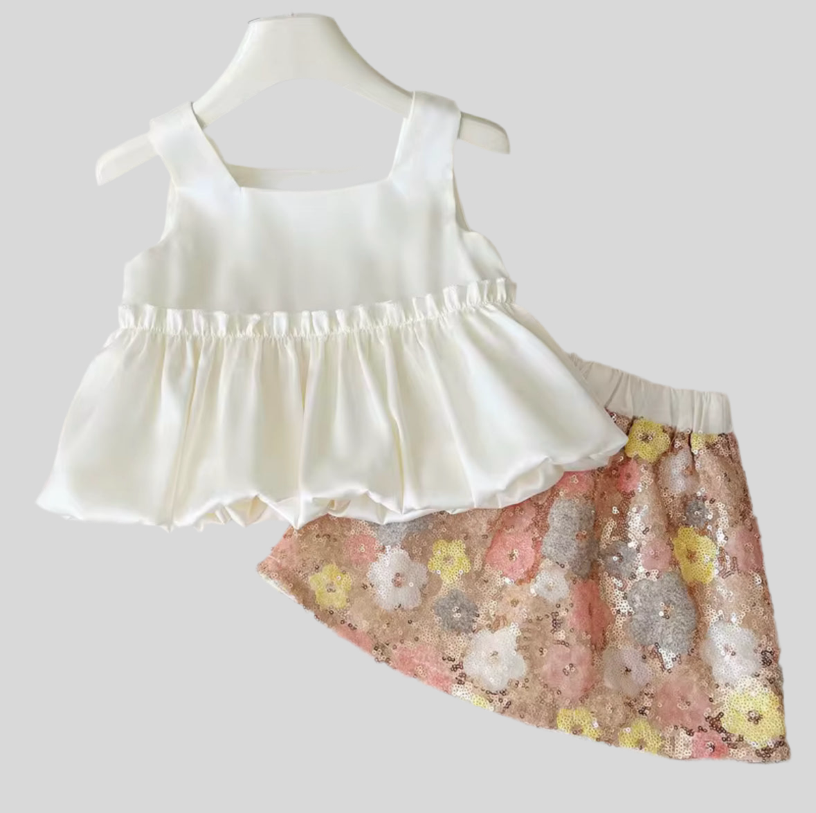 Sparkle skirt and top