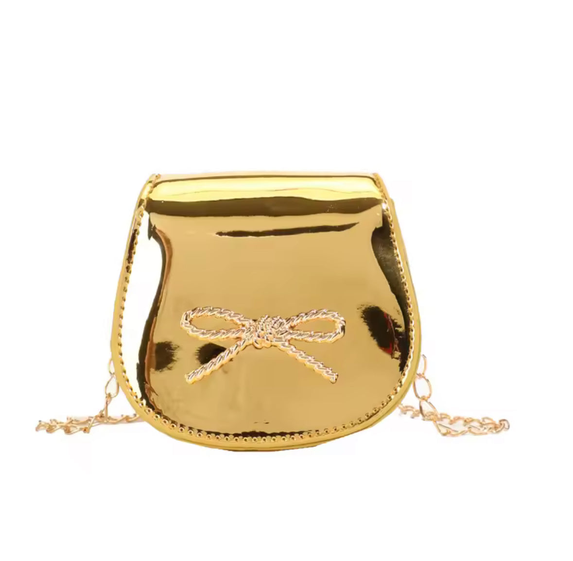 Gold Bow Bag