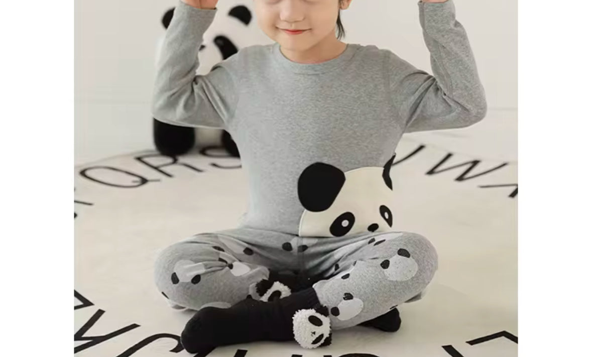 Grey Panda Pyjama