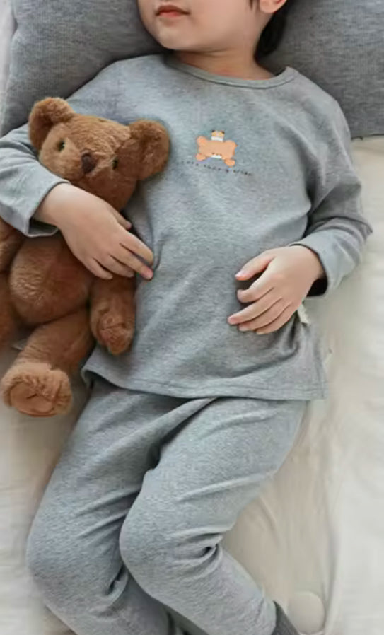 Grey Teddy Pyjama