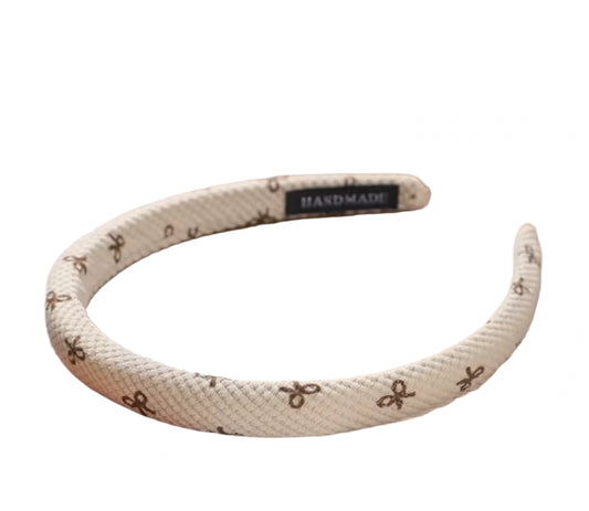 Beige Bows Headband