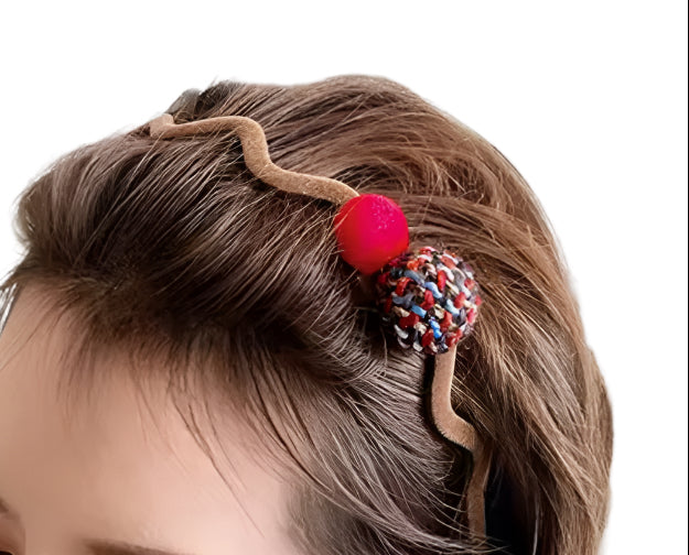 Colorful Pompom Headband