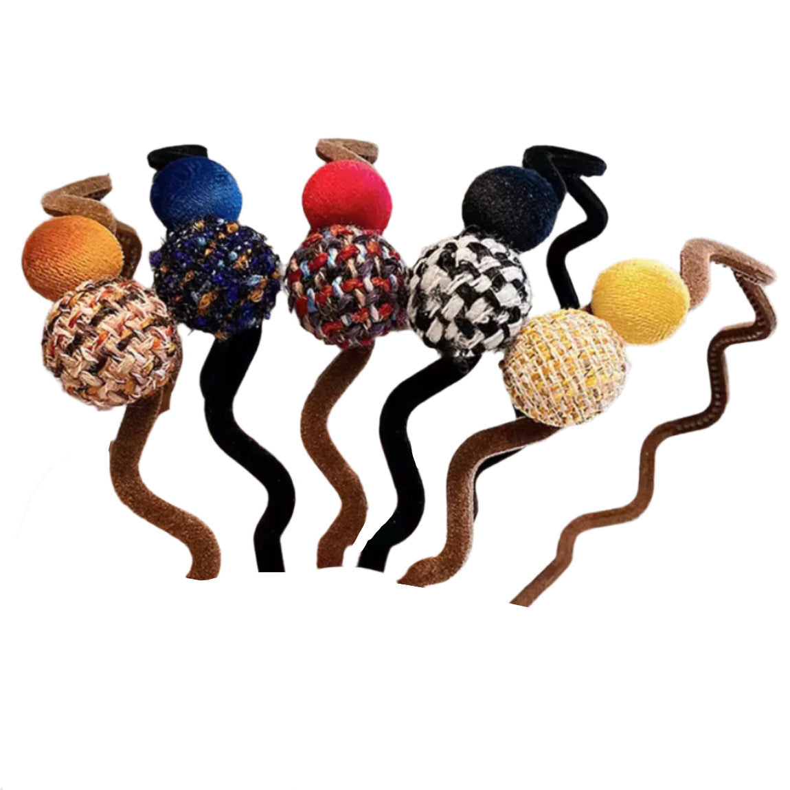 Colorful Pompom Headband