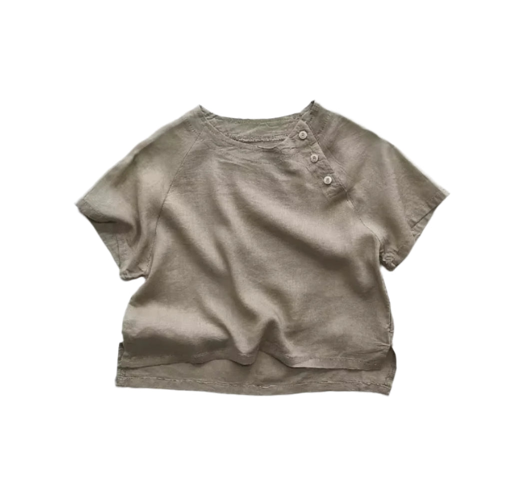 Brown Linen Top
