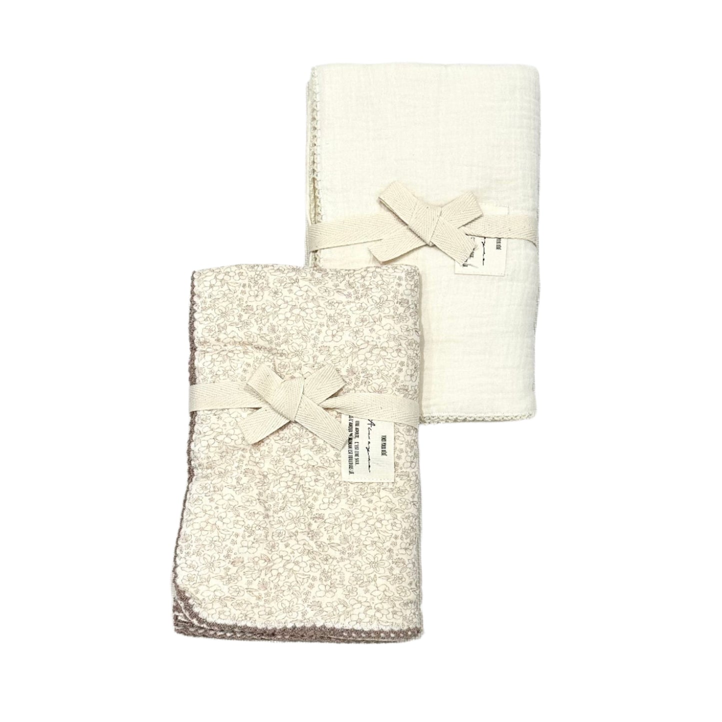 Brown Print Swaddle